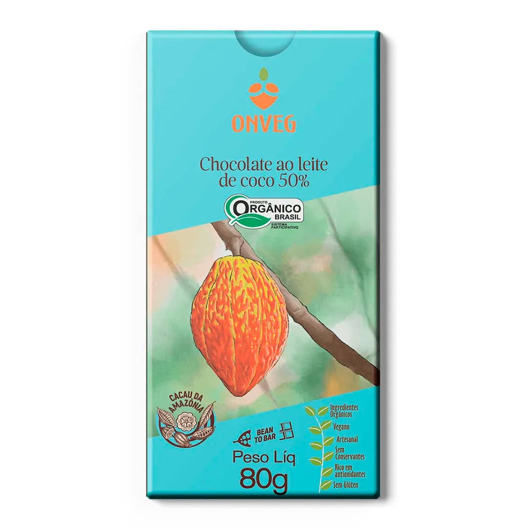 Chocolate Ao Leite de Coco 50 %