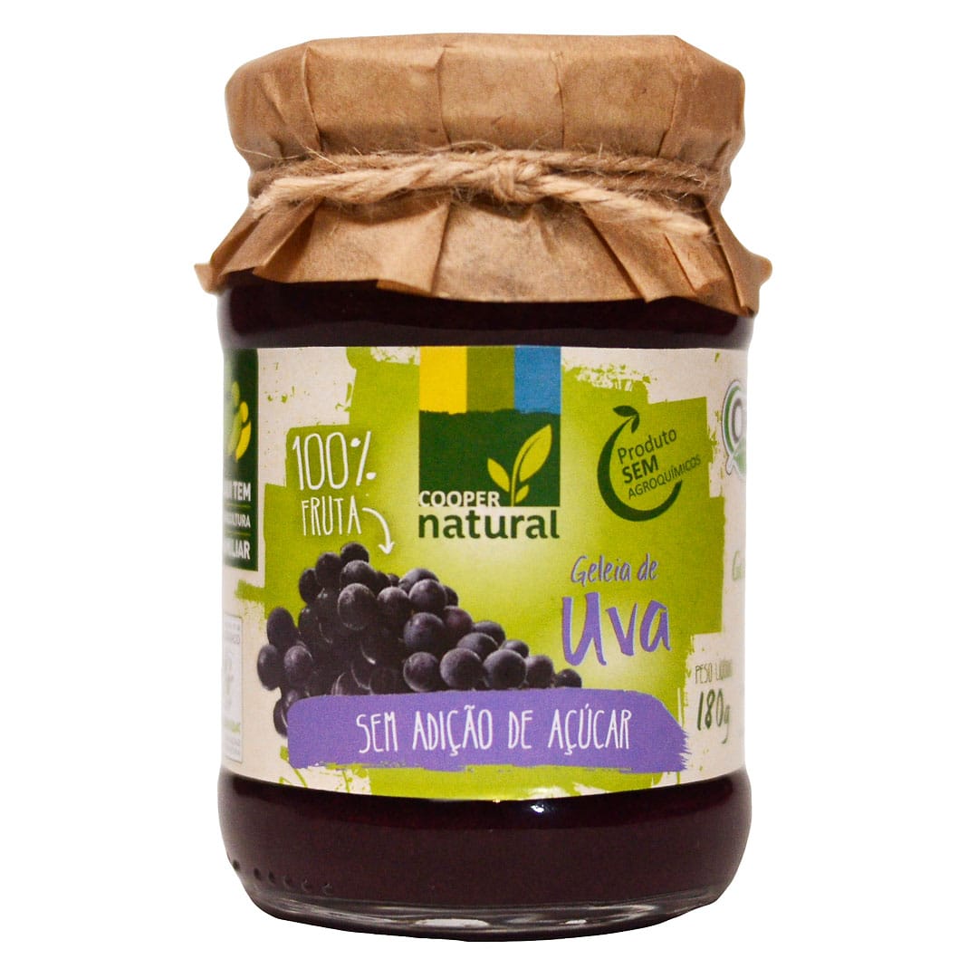 Geleia de Uva sem Açúcar