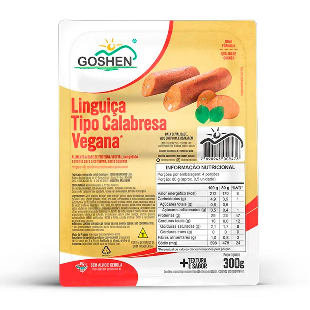 Linguiça de Soja Calabresa 300g