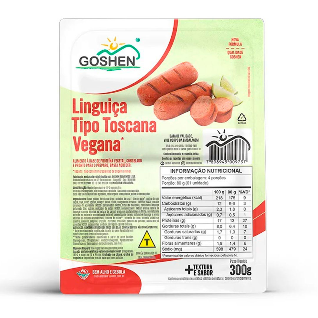 Linguiça de Soja Toscana 300g