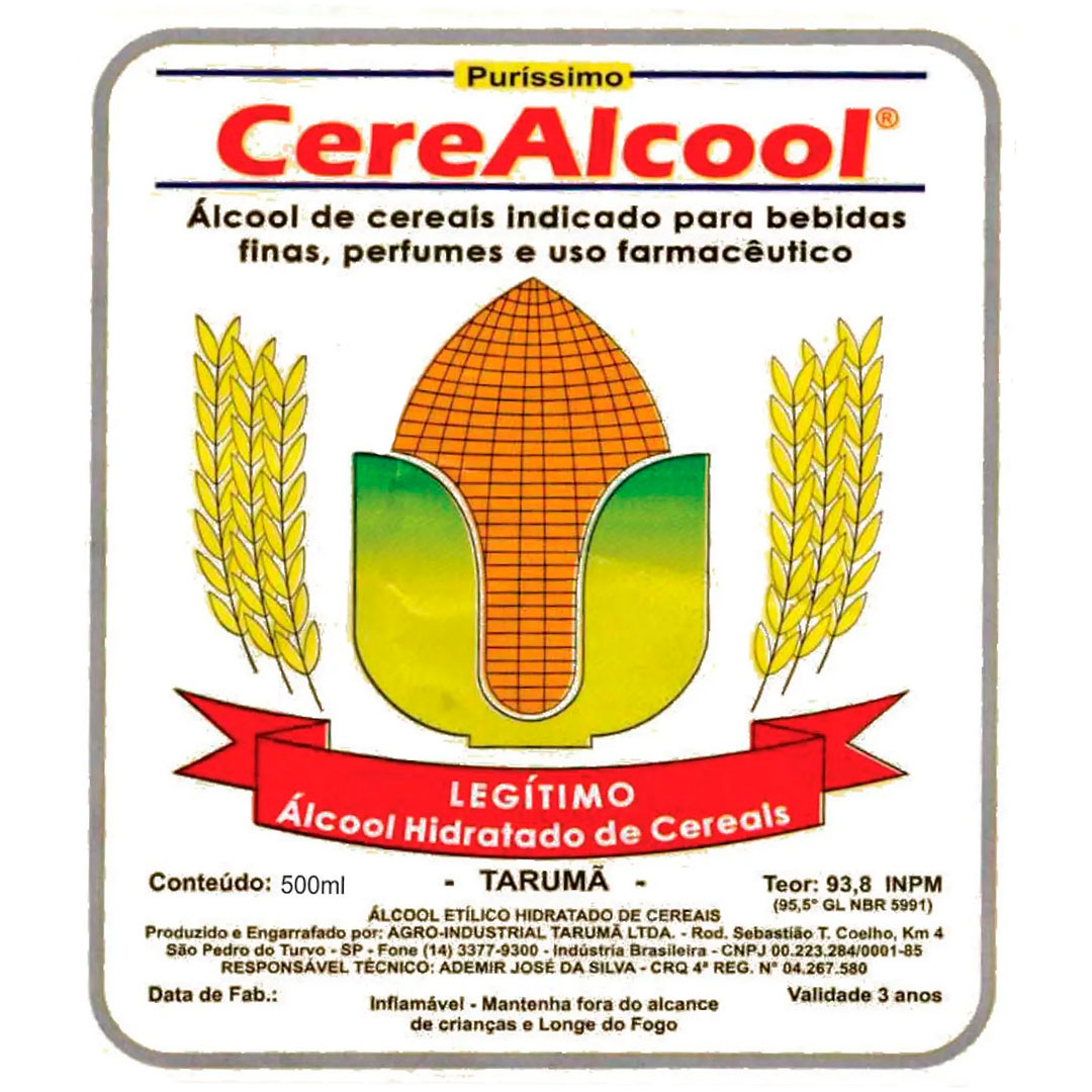 Álcool de Cereais 500mL