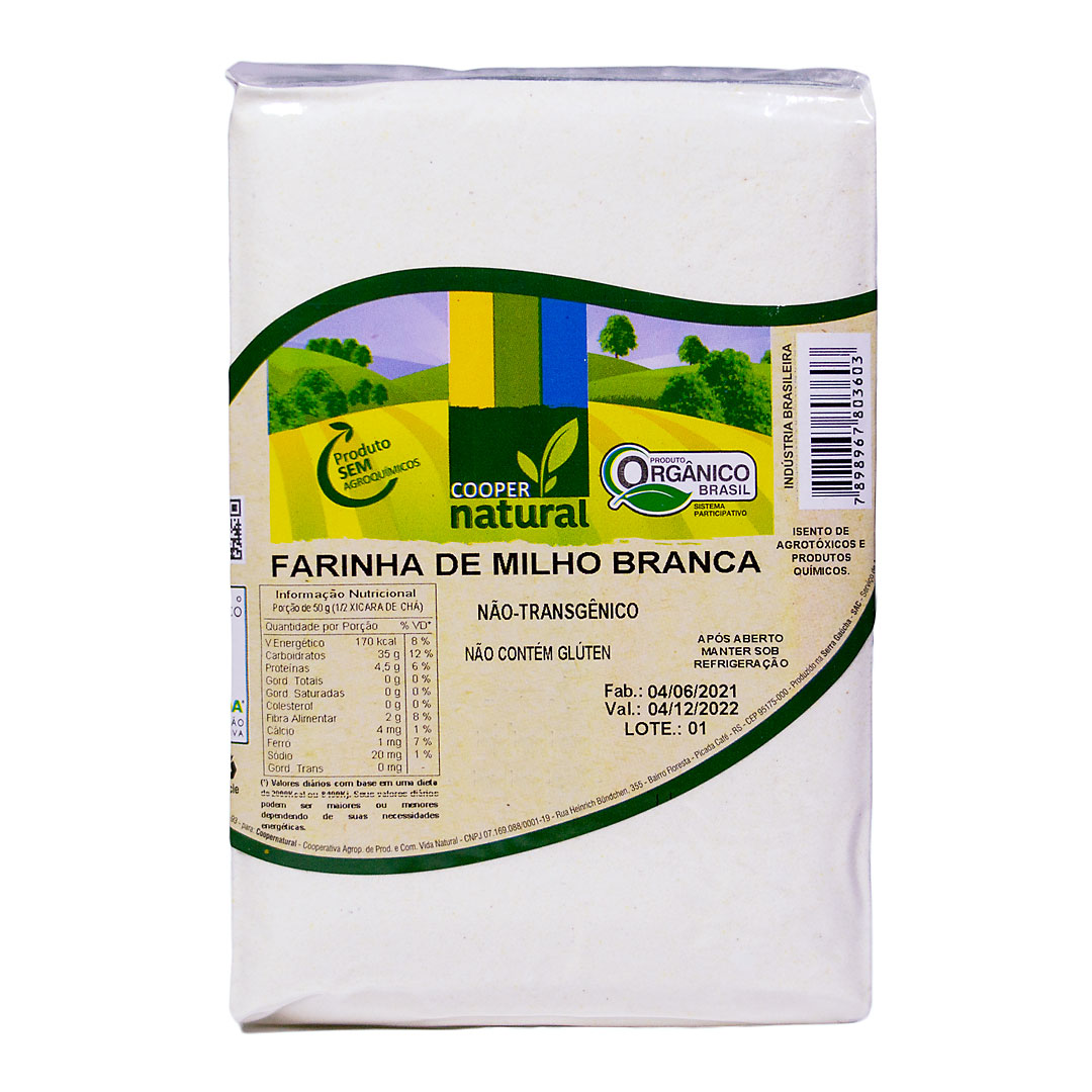 Farinha de Milho Branca 500g
