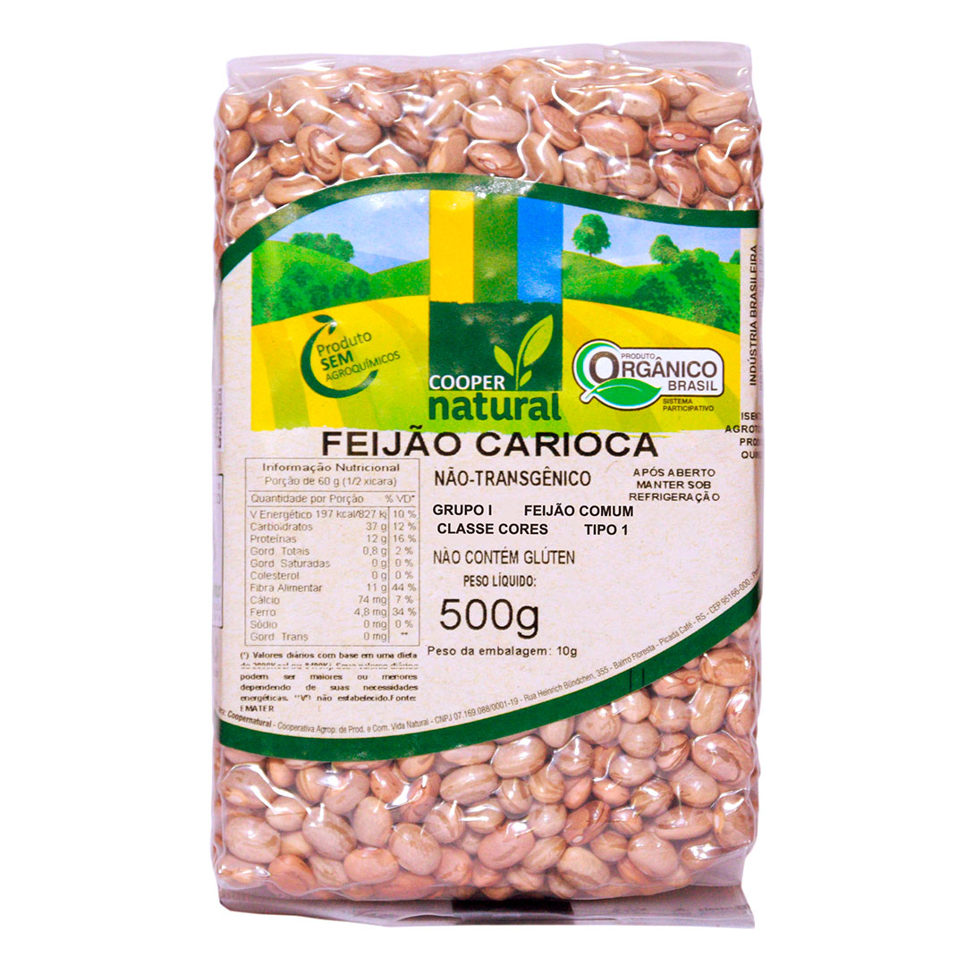 Feijão Carioca Orgânico 500g