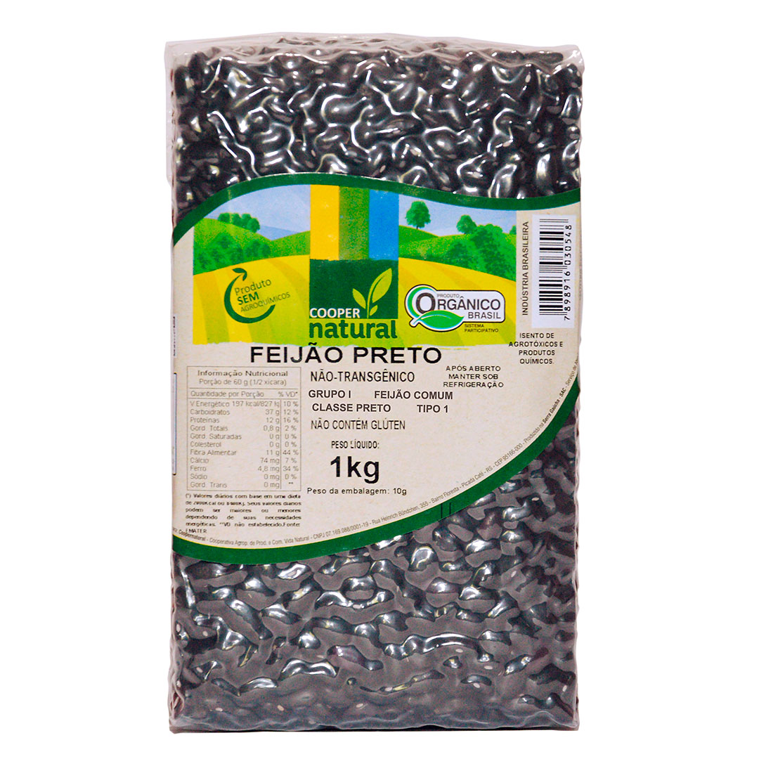 Feijão Preto Orgânico 1Kg