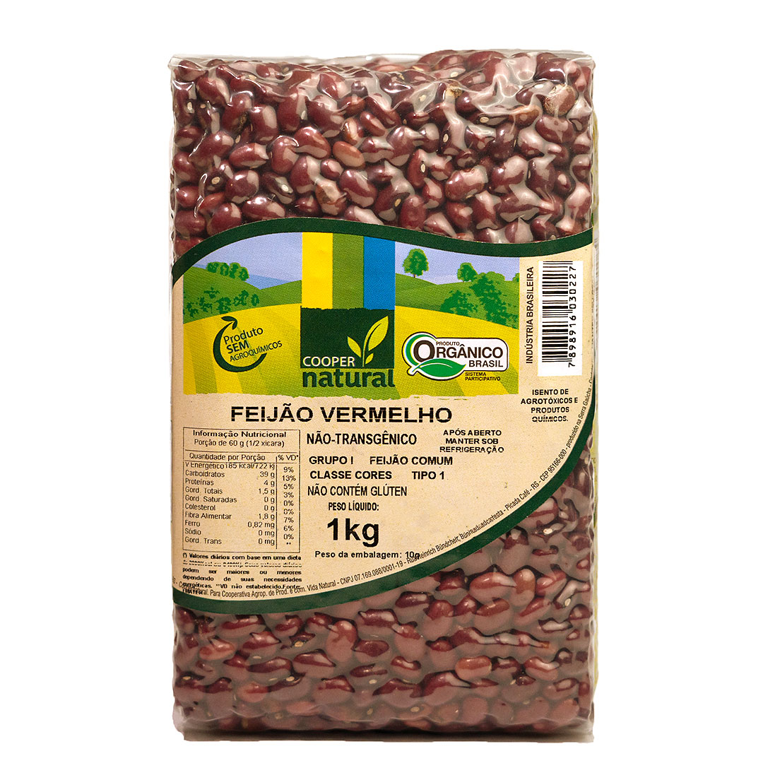 Feijão Vermelho Orgânico 1Kg